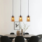 Nordic Gray Glass LED Pendant Lamp – Luxury Hanging Light for Restaurants, Bars, and Bedrooms