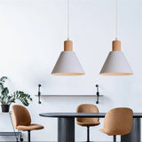 Modern Wood & Metal Hanging Pendant Lamp – Stylish Suspension Light for Kitchen, Dining Room, and Bar Décor