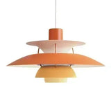 Danish Designer Umbrella Chandelier – Modern Colorful LED Pendant Lamp for Living Rooms and Dining Spaces