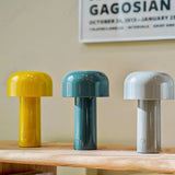 Italian Mushroom Table Lamp – Rechargeable USB Night Light for Portable Bedside Decor