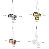 Modern LED Glass Ball Pendant Lamp – Sleek Chrome Design for Kitchens, Bedrooms, and Restaurants