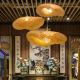 Handcrafted Rattan Bamboo Pendant Light – Woven Ceiling Lamp for Home, Living Room, and Bedroom Décor