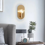 Modern Gold Wall Lamp – Elegant Bedside Sconce for Indoor Lighting and Staircase Decor