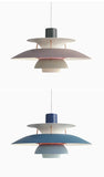Danish Designer Umbrella Chandelier – Modern Colorful LED Pendant Lamp for Living Rooms and Dining Spaces