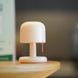 Mini Desktop Sunset Night Lamp – USB Rechargeable Mushroom LED Light for Coffee Bars and Home Decor