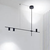 Nordic Modern Longer Chandelier – Sleek Black Pendant Light for Dining Tables, Bars, and Living Rooms