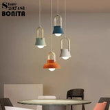 Iron Ring Wooden Grain Pendant Light – Minimalist Nordic Hanging Lamp for Showrooms, Bedrooms, and Dining Rooms