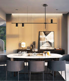 Nordic Modern Longer Chandelier – Sleek Black Pendant Light for Dining Tables, Bars, and Living Rooms