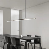 Minimalist Dining Room Chandelier Modern Minimalist Tea Room Table Dining Room Lines Light Creative Bar Long LED Pendant Lamp
