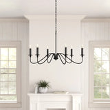 Retro Loft Living Room Chandelier – Vintage American Style Black/Gold Ceiling Light for Dining Rooms and Households