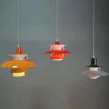 Danish Designer Umbrella Chandelier – Modern Colorful LED Pendant Lamp for Living Rooms and Dining Spaces