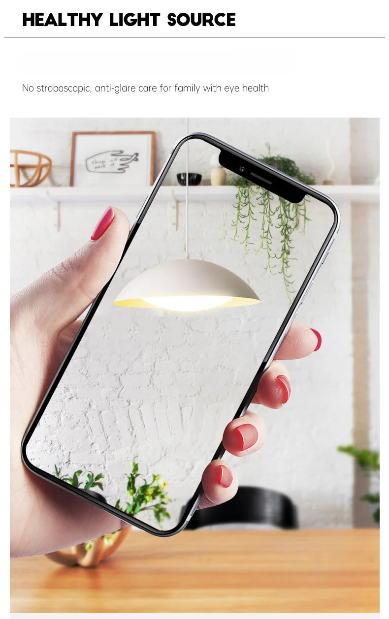 UFO-Shaped LED Pendant Light – Modern Ceiling Lamp with 3-Color Switch for Dining Table and Kitchen Decor