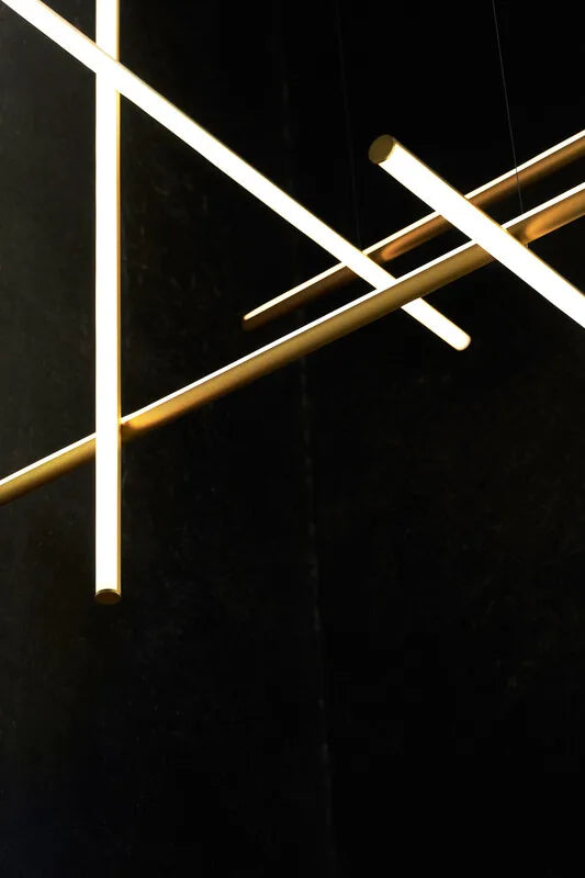 Italian Gold Nordic LED Chandelier – Elegant Pendant Lighting for Living Rooms, Kitchens, and Bars