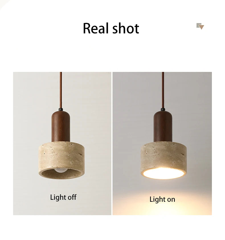 LED Pendant Lamp Bedroom Bedside Small Hanging Light Simple Modern Cream Wind Home Stay Retro Nordic Ceiling Lighting Fixture