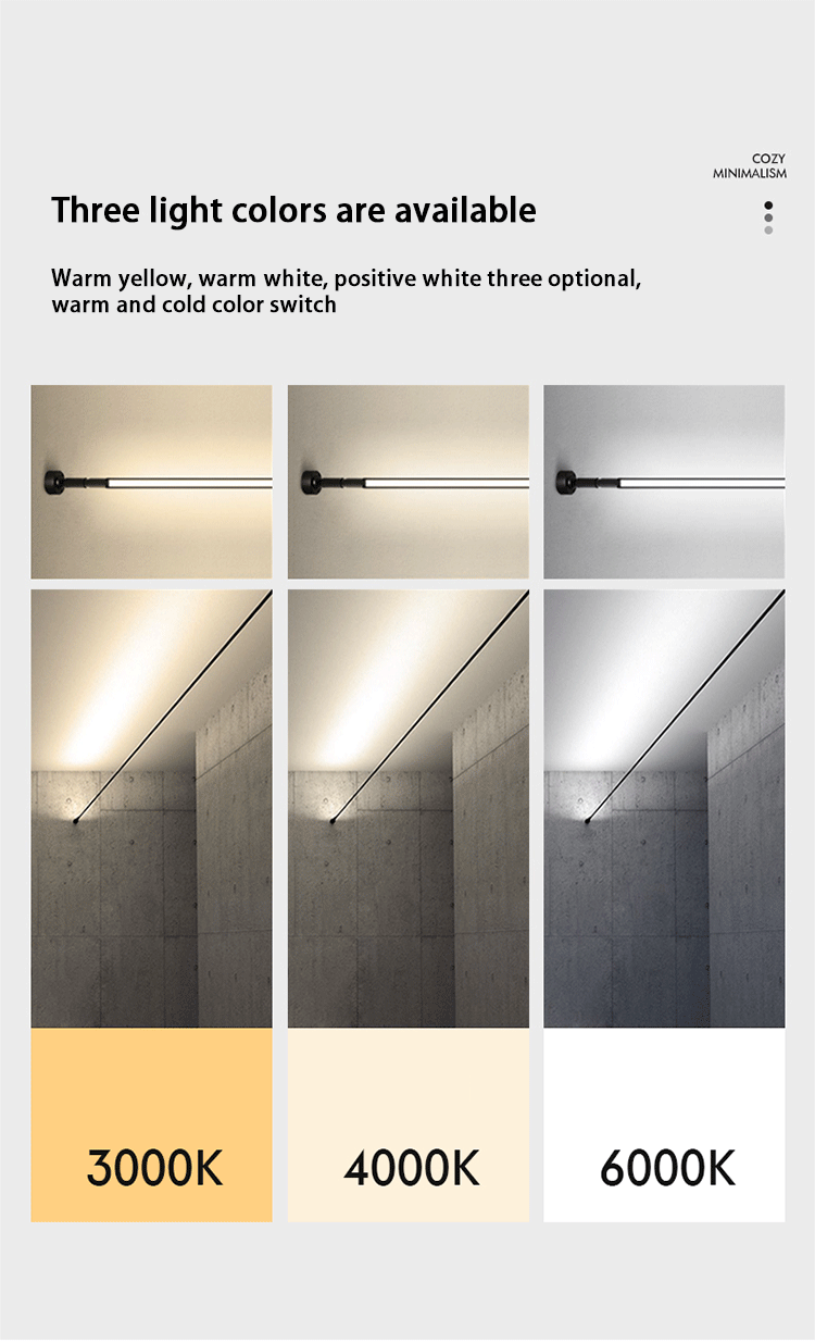 Skyline Linear Wall Lamp – DIY LED Strip Light for Living Room Background and Aisle Decoration