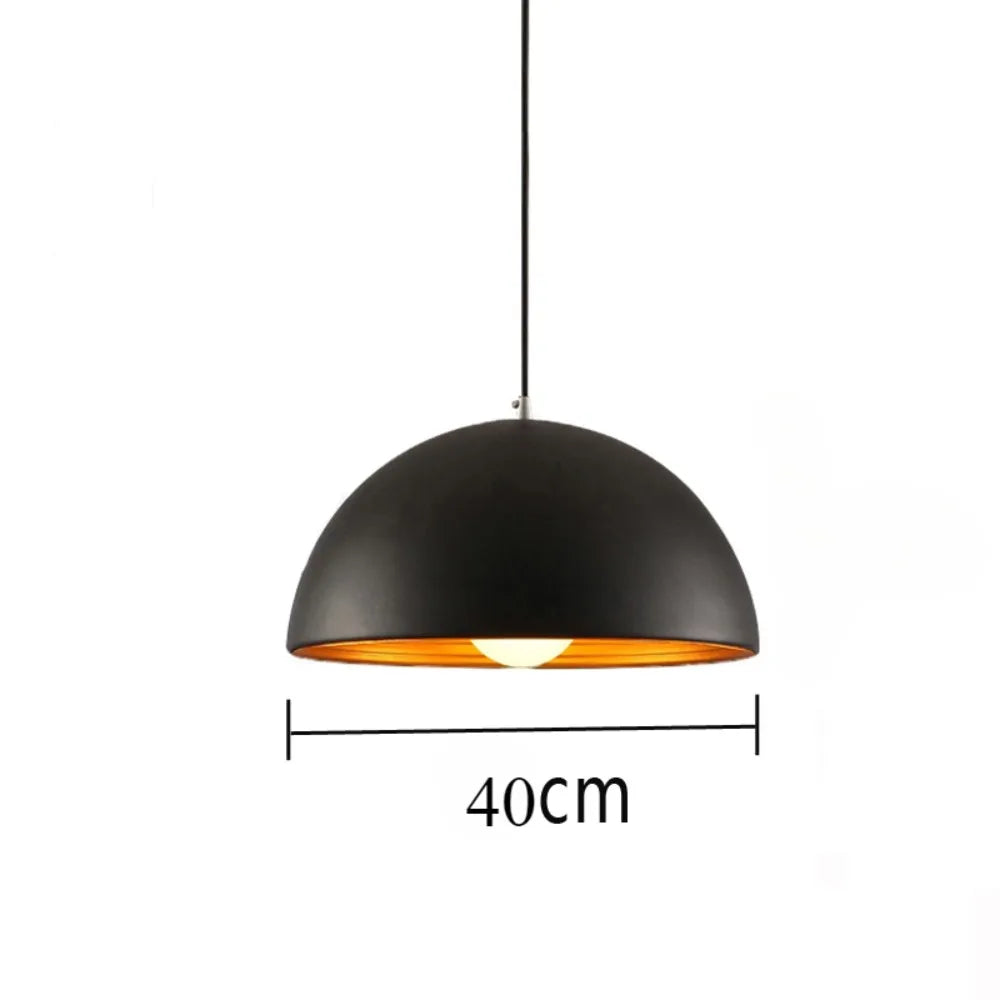 Modern Black/White Retro Pendant Light – Industrial Style Hanging Lamp for Bars, Cafes, Bedrooms, and Restaurants