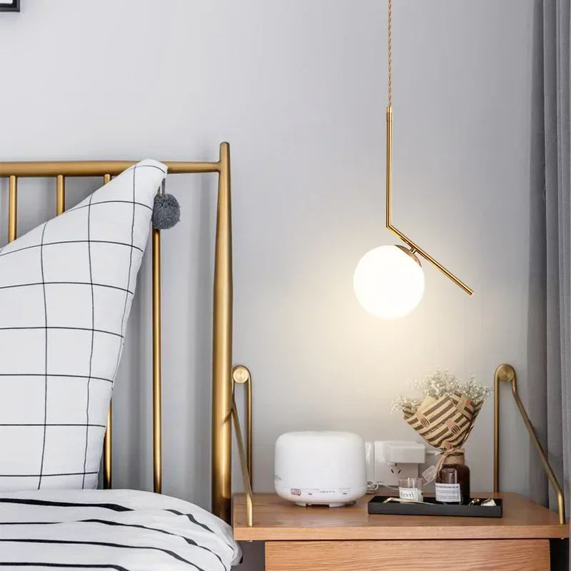Modern Ceiling Chandeliers for Dining Table Room Kitchen Island Lamp Plating Luxury Gold Bedside Lustre Pendant Light Fixtures