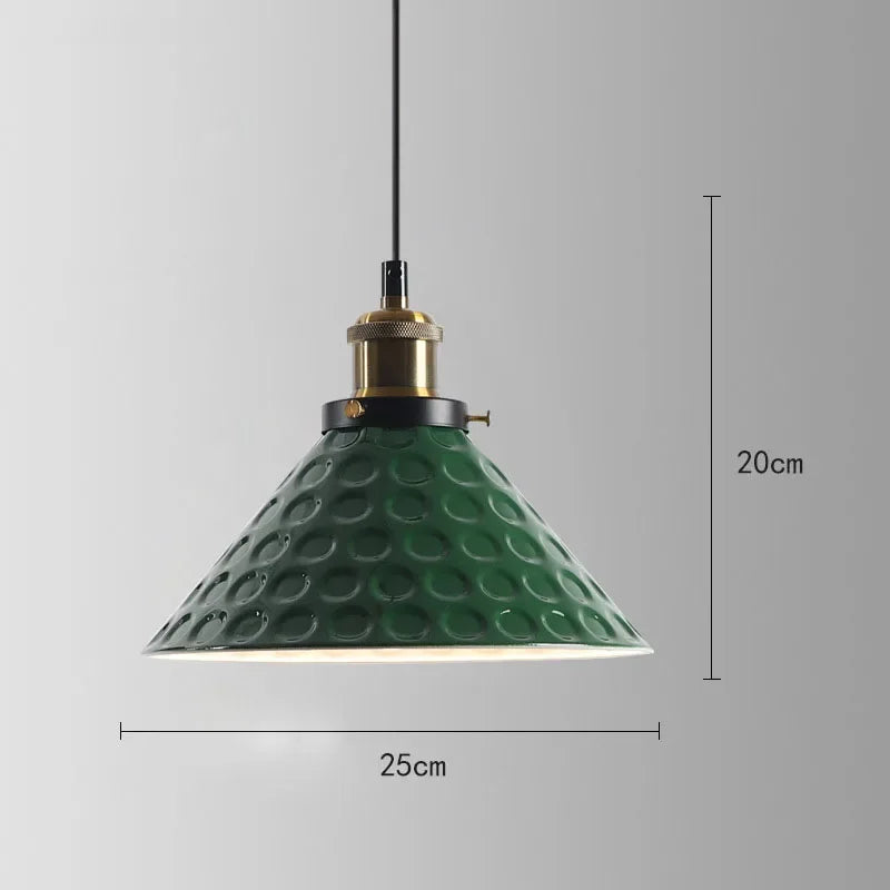 American Retro Red Industrial Pendant Lamp – Modern LED Iron Art Lighting for Restaurants and Hot Pot Decor