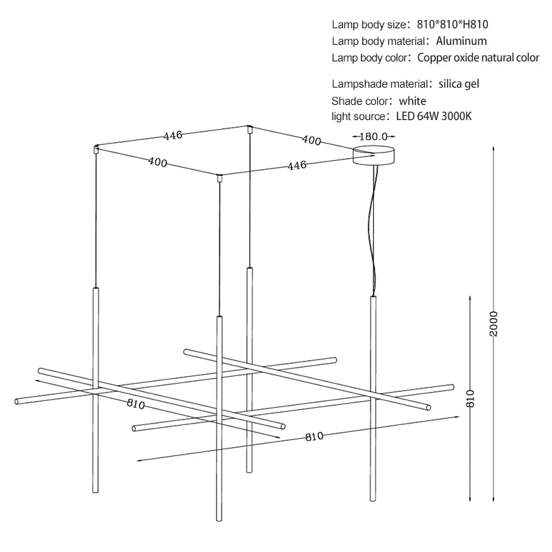 Italian Gold Nordic LED Chandelier – Elegant Pendant Lighting for Living Rooms, Kitchens, and Bars