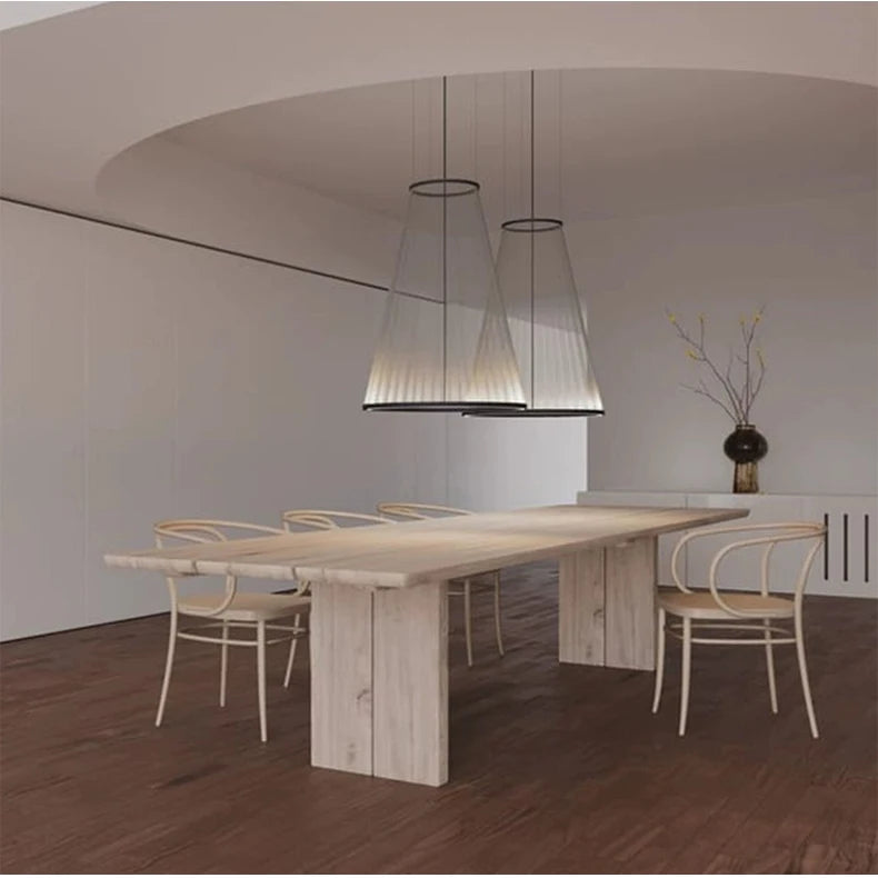 Nordic Minimalist Line Art Chandelier – Elegant Pendant Lamp for Living Rooms, Dining Areas, and Villas