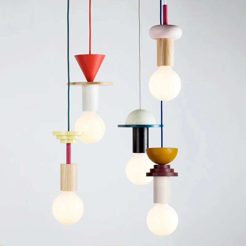 Nordic Wooden LED Pendant Lamp – Elegant Hanging Light for Kitchens, Restaurants, and Bedrooms
