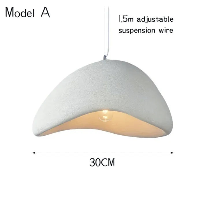 Nordic Restaurant Wabi Sabi E27 Led Pendant Light Modern Cafe Bedroom Led Chandelier Fixtures Bar Dining Room Decor Suspend Lamp