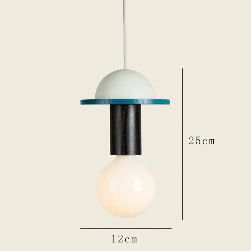 Nordic Wooden LED Pendant Lamp – Elegant Hanging Light for Kitchens, Restaurants, and Bedrooms