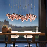 Modern LED Glass Ball Pendant Lamp – Sleek Chrome Design for Kitchens, Bedrooms, and Restaurants