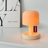 Mini Desktop Sunset Night Lamp – USB Rechargeable Mushroom LED Light for Coffee Bars and Home Decor