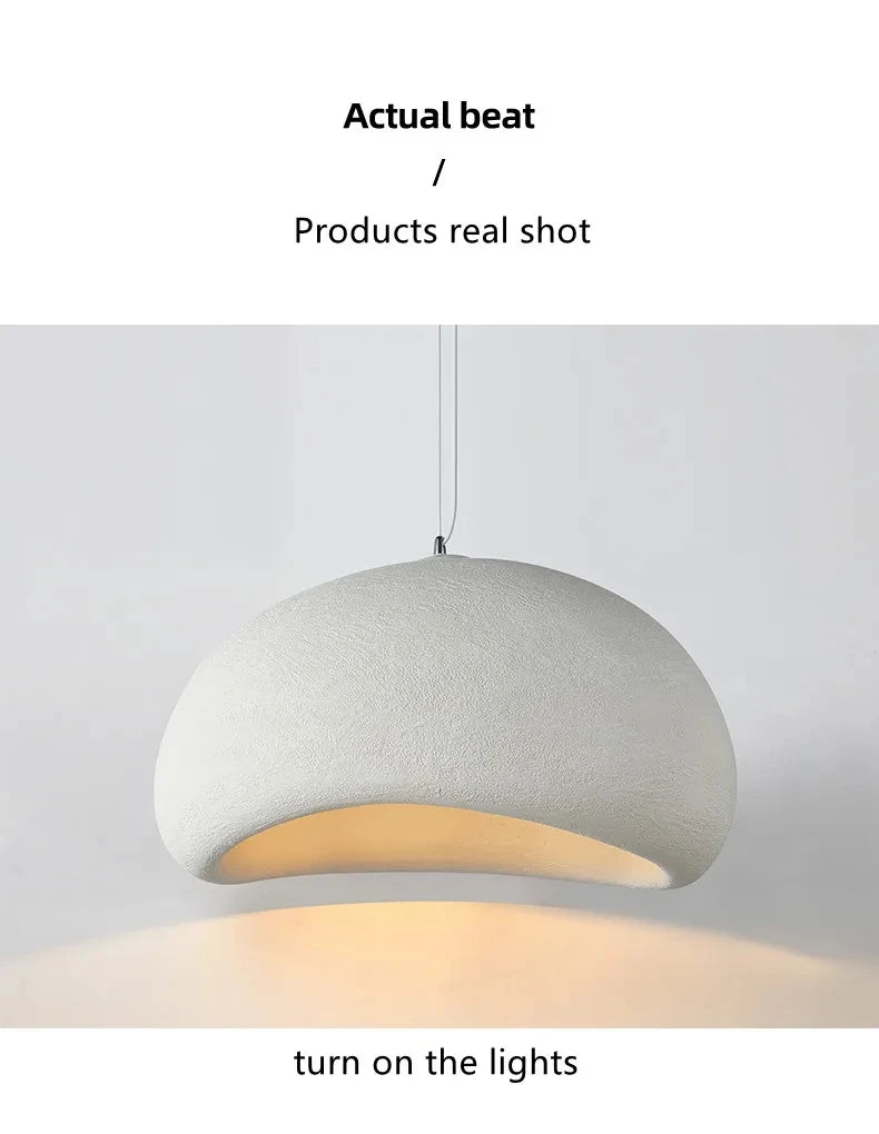 Nordic Restaurant Wabi Sabi E27 Led Pendant Light Modern Cafe Bedroom Led Chandelier Fixtures Bar Dining Room Decor Suspend Lamp