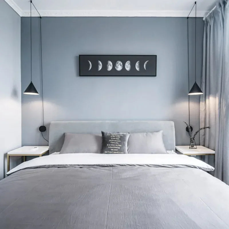 Nordic Minimalist Geometric Pendant Light – Stylish DIY Plug-In Lamp for Study, Bedroom, Dining Room, and Bar Decor