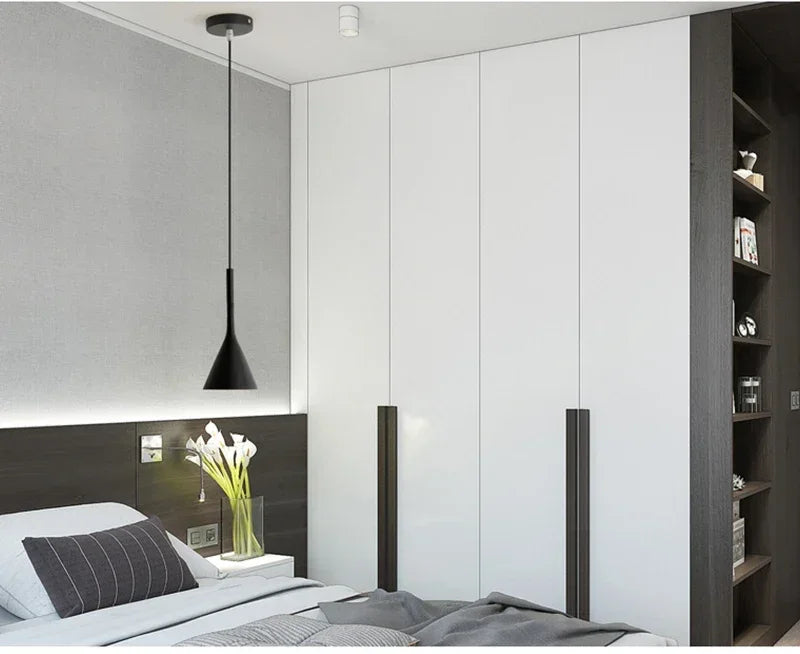 Modern LED Pendant Lights – E27 White Light Hanging Lamp for Kitchens and Bedrooms