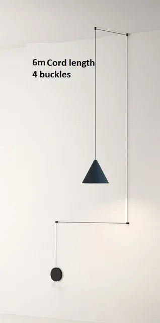 Nordic Minimalist Geometric Pendant Light – Stylish DIY Plug-In Lamp for Study, Bedroom, Dining Room, and Bar Decor