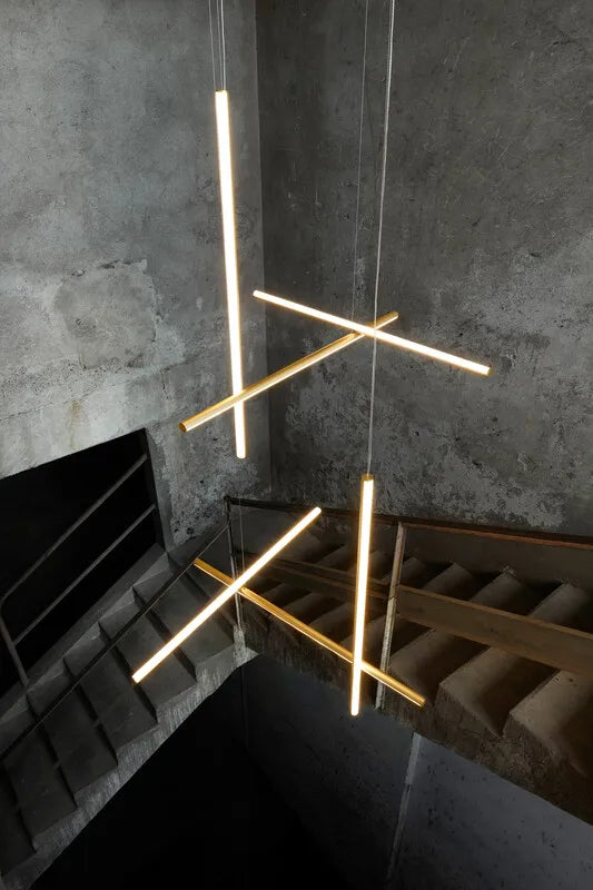 Italian Gold Nordic LED Chandelier – Elegant Pendant Lighting for Living Rooms, Kitchens, and Bars
