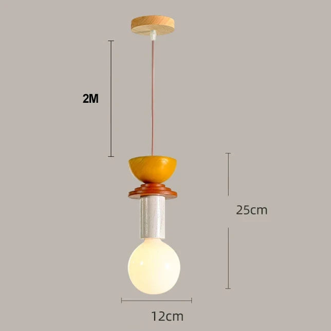 Nordic Wooden LED Pendant Lamp – Elegant Hanging Light for Kitchens, Restaurants, and Bedrooms