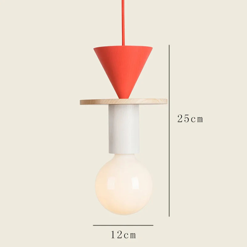 Nordic Wooden LED Pendant Lamp – Elegant Hanging Light for Kitchens, Restaurants, and Bedrooms