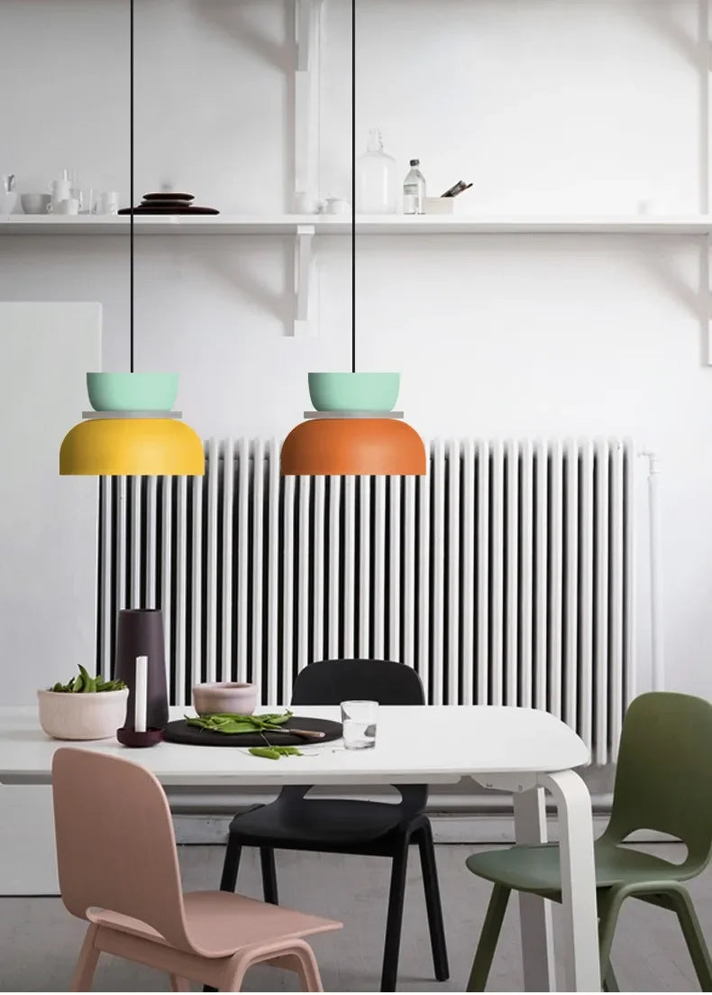Modern Macaron Pendant Lamp – Stylish LED Hanging Light for Contemporary Interiors