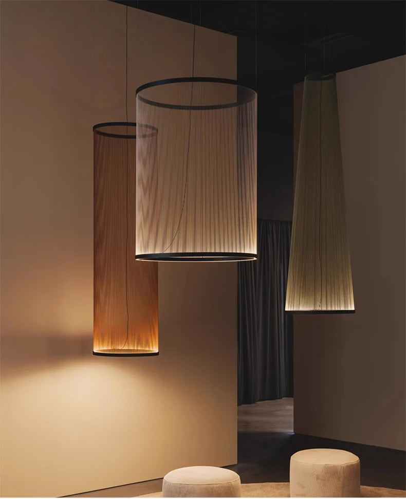 Nordic Minimalist Line Art Chandelier – Elegant Pendant Lamp for Living Rooms, Dining Areas, and Villas