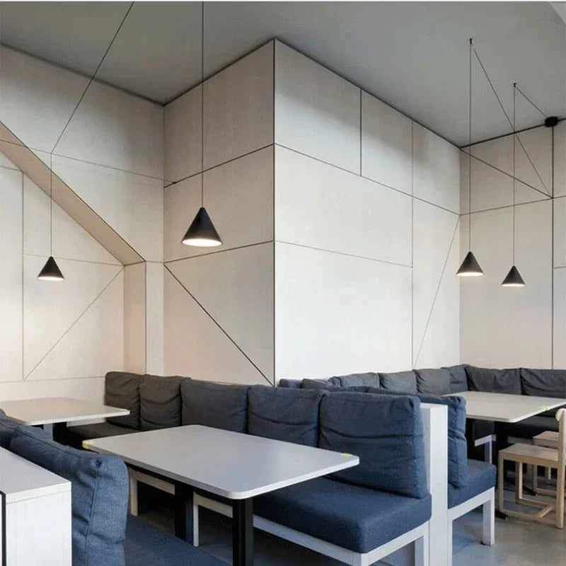 Nordic Minimalist Geometric Pendant Light – Stylish DIY Plug-In Lamp for Study, Bedroom, Dining Room, and Bar Decor
