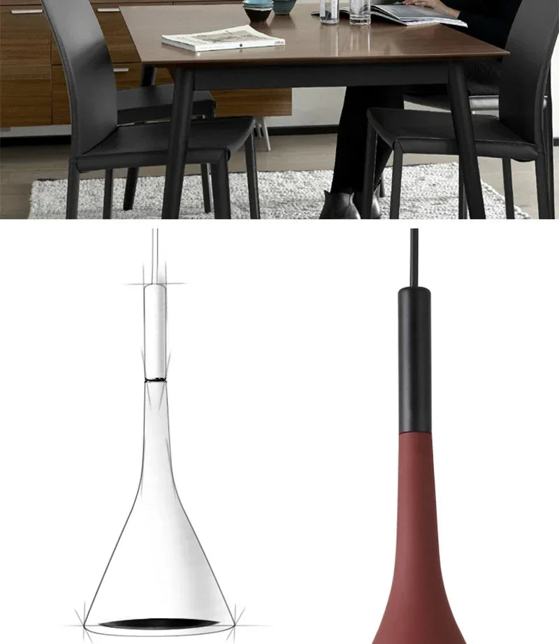 Modern LED Pendant Lights – E27 White Light Hanging Lamp for Kitchens and Bedrooms