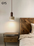 LED Pendant Lamp Bedroom Bedside Small Hanging Light Simple Modern Cream Wind Home Stay Retro Nordic Ceiling Lighting Fixture