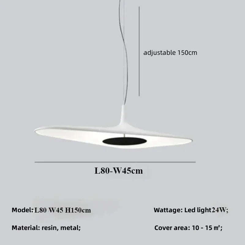Modern Japanese Resin Pendant Lamp – Sleek Minimalist Hanging Light for Contemporary Spaces