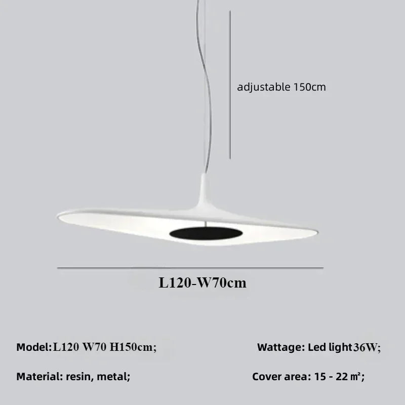 Modern Japanese Resin Pendant Lamp – Sleek Minimalist Hanging Light for Contemporary Spaces