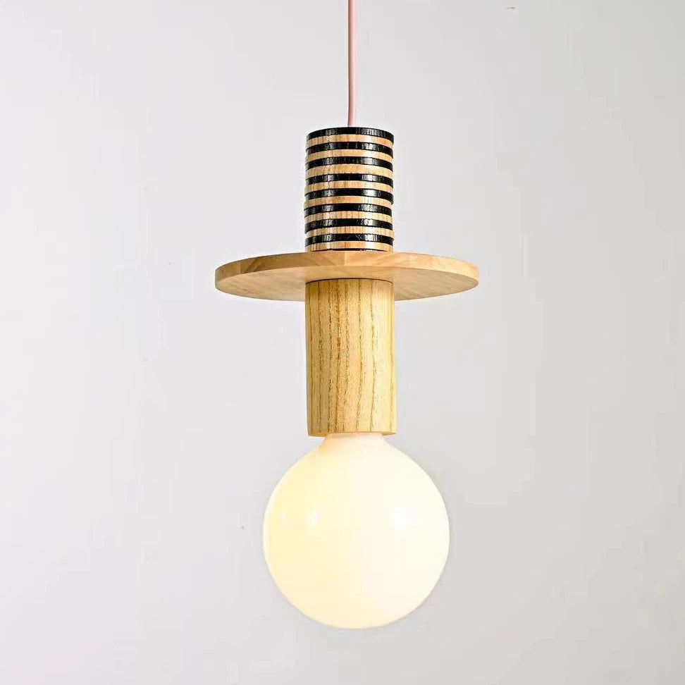 Nordic Wooden LED Pendant Lamp – Elegant Hanging Light for Kitchens, Restaurants, and Bedrooms