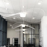 Nordic Art Straw Hat Chandelier – Simple LED Hanging Lamp for Living Rooms, Bedrooms, and Dining Spaces