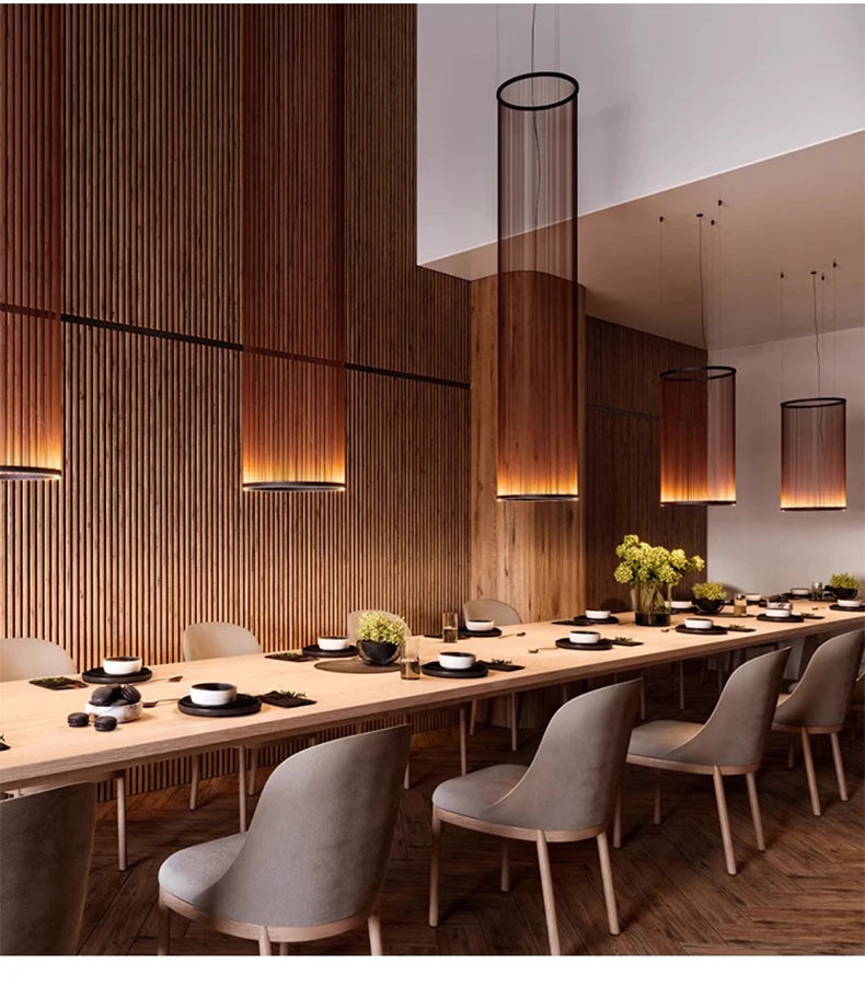 Nordic Minimalist Line Art Chandelier – Elegant Pendant Lamp for Living Rooms, Dining Areas, and Villas
