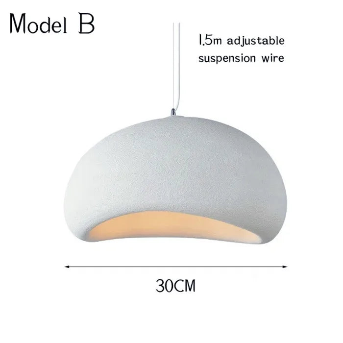 Nordic Restaurant Wabi Sabi E27 Led Pendant Light Modern Cafe Bedroom Led Chandelier Fixtures Bar Dining Room Decor Suspend Lamp