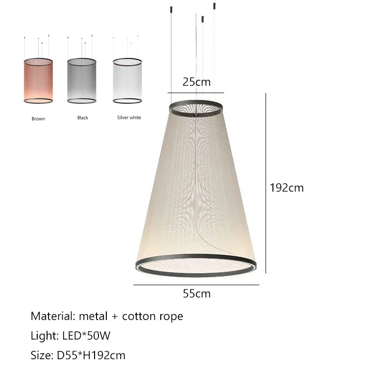 Nordic Minimalist Line Art Chandelier – Elegant Pendant Lamp for Living Rooms, Dining Areas, and Villas