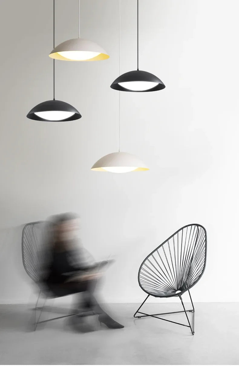 UFO-Shaped LED Pendant Light – Modern Ceiling Lamp with 3-Color Switch for Dining Table and Kitchen Decor