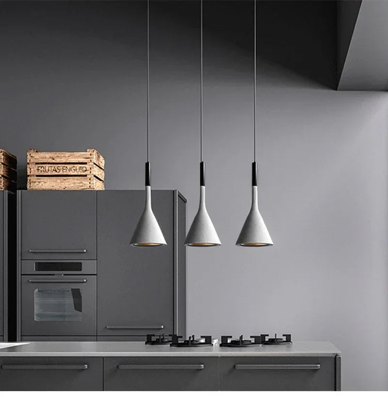 Modern LED Pendant Lights – E27 White Light Hanging Lamp for Kitchens and Bedrooms